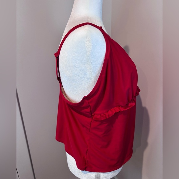 Old Navy Vibrant Red Tankini Top Size 4X - Picture 5 of 14